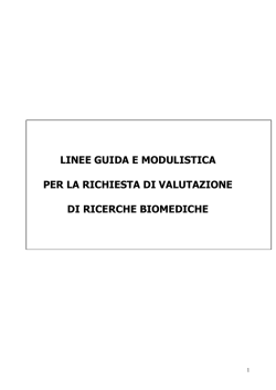 Linee Guida e Modulistica_CESC VR_RO_19.11.2014