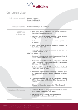 Leonardi Rosario - MediClinic, la clinica delle eccellenze