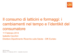 Il consumo di latticini e formaggi: i cambiamenti nel