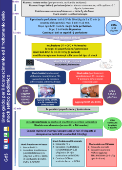 Linee guida shock settico pediatrico
