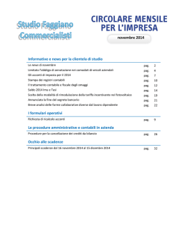 Circolare Novembre 2014 - Studio Faggiano