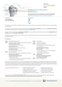 Invito TeamSystem Vision PRo 2014