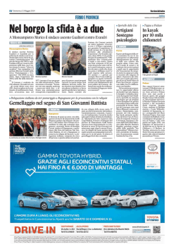 intervista ai due candidati alla carica di sindaco