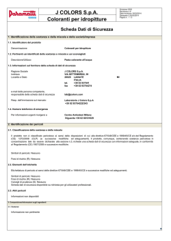 J COLORS S.p.A. Coloranti per idropitture