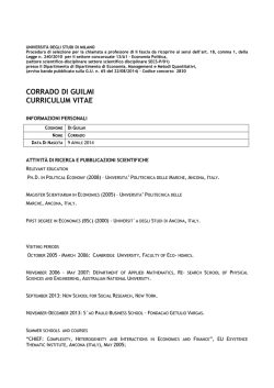 CORRADO DI GUILMI CURRICULUM VITAE