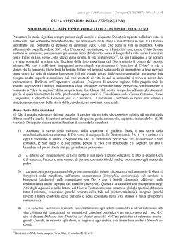 I-03 Storia Catechesi e Progetto Catechistico Italiano