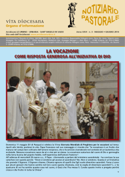 Notiziario Pastorale Maggio-Giugno 2014