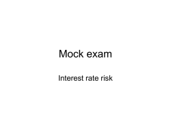 Mock exam 2014 interest rate risk