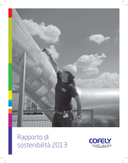 Rapporto di sostenibilit&agrave; 2013