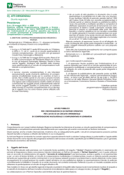 D) ATTI DIRIGENZIALI Presidenza