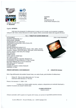 Download &raquo; OFFERTA CIERRE UFFICIO