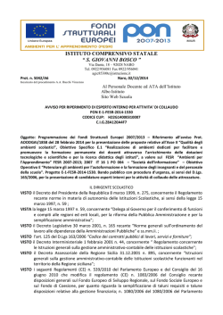 ISTITUTO COMPRENSIVO STATALE &ldquo; S. GIOVANNI BOSCO &rdquo;