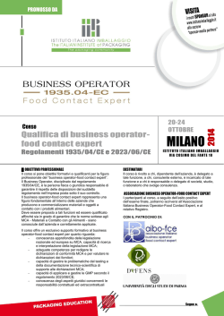 Scarica il programma - Istituto Italiano Imballaggio