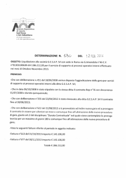 liquidazione alla ditta G.E.S.A.P. Srl con sede in via G. Amendola n