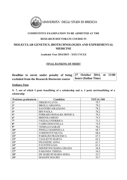 Final Ranking Molecular Genetics-2014-ENG