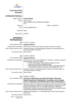 CV europeo RIZZELLO ANTONIA