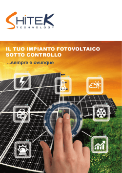 Brochure Fotovoltaico