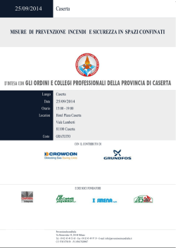 25/09/2014 Caserta MISURE DI PREVENZIONE INCENDI E