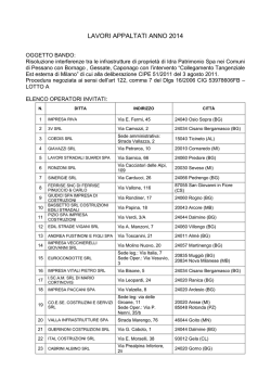 gare espletate ed aggiudicate