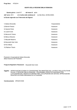 Delibera di GR n. 475 del 07/04/2014