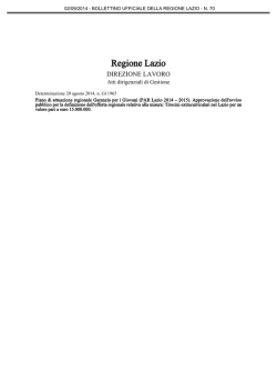 Avviso pubblico tirocini extracurriculari