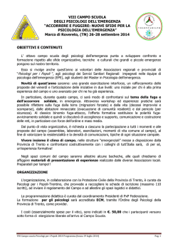 Programma - Federazione Psicologi per i Popoli