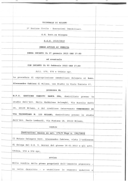 terzo avviso vendita - Studio Notarile Cabizza Alessi