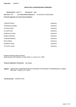 Il bando - Regione Emilia