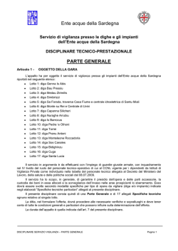 Disciplinare Tecnico Prestazionale parte generale [file]