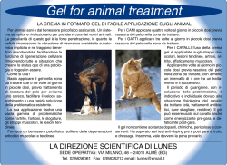 Gel for animal treatment