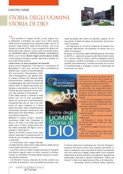 Centro Oreb: "Storia degli uomini, storia di Dio"