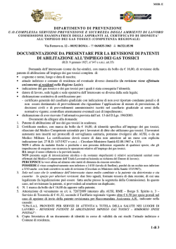Informativa per la revisione della patente di