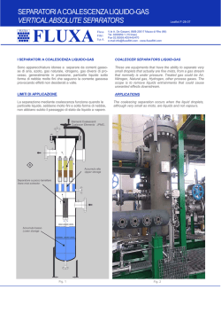 Separatori a coalescenza liquido-gas
