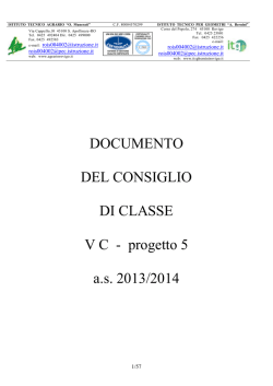 Documento del 15 maggio classe V C