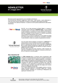 NEWSLETTER - VENETRONIC Srl