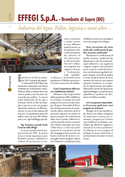 Industria del legno. Pallets, logistica e tanto altro&hellip;