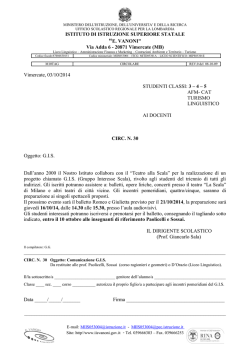 ISTITUTO DI ISTRUZIONE SUPERIORE STATALE &ldquo;E. VANONI" Via