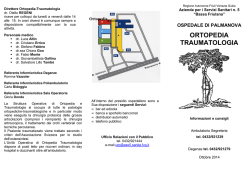Ortopedia ottobre 2014 - Azienda per i Servizi Sanitari n. 5 “Bassa