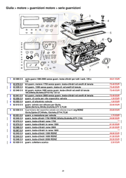 guarnizioni motore - PassioneAlfaRicambi
