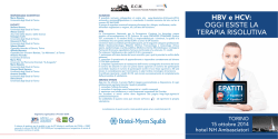 HBV e HCV: oggi esiste la terapia risolutiva