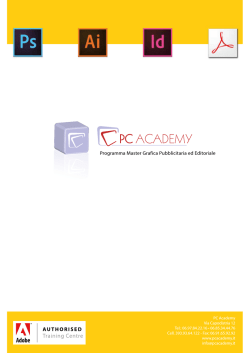 1 Programma Master Grafica Pubblicitaria ed Editoriale