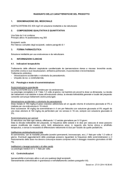 Specialit&agrave; medicinale ACETILCISTEINA EG