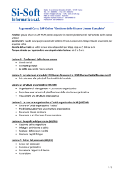 Modulo HCM - Si-Soft informatica