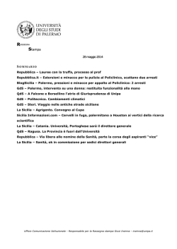 38. rass 28 maggio 2014 - Universit&agrave; di Palermo