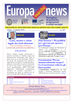 EUROPA NEWS n.143 del 31 / 01 / 2014