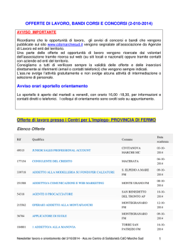 offerte 2.10.2014 - Informagiovani Recanati