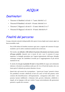 Attivit&agrave; 1. - We Are The Planet