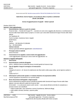 ESITO ( 150 KB ) - Gare Ferservizi