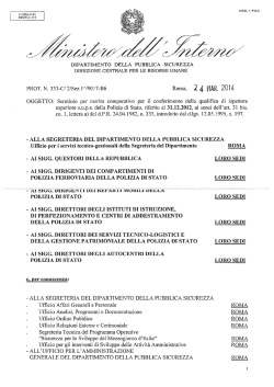 circolare scrutinio promozione ispettore sup. SUPS
