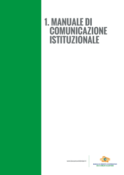 1. manuale di comunicazione istituzionale